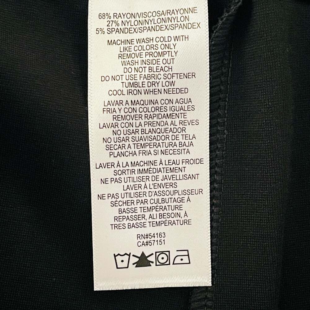 Calvin Klein Performance Women's Black Pull-On Stretch Leggings - Picture 8 of 8